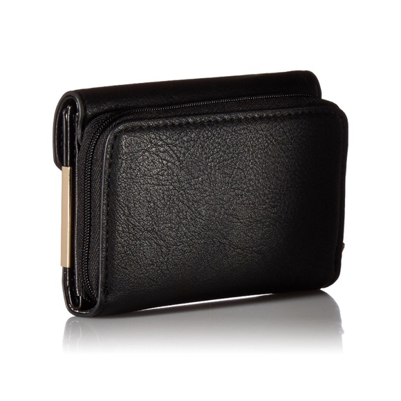 Faux Leather Envelope Trifold Zipper Pocket Wallet - Picture 2 of 5
